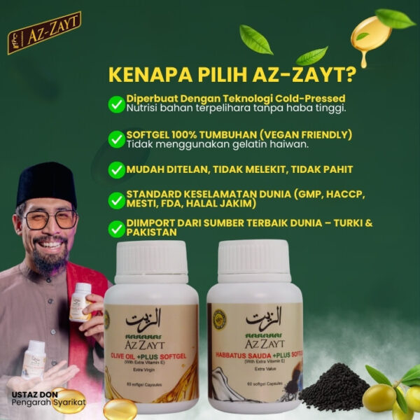 Az-Zayt Habbatus Sauda Dan Minyak Zaitun - Image 2